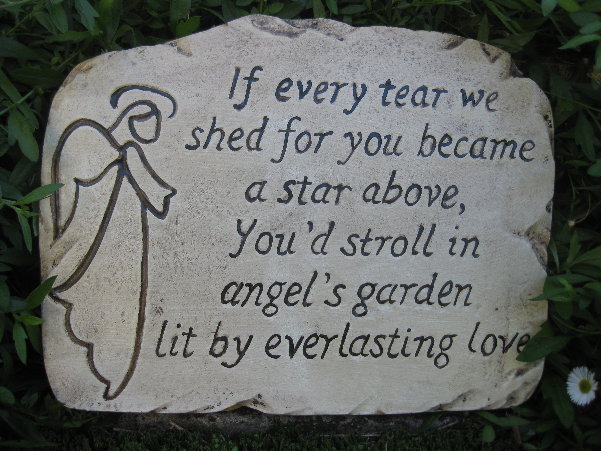 Memorial - Plaque If Every Tear We Shed - Click Image to Close
